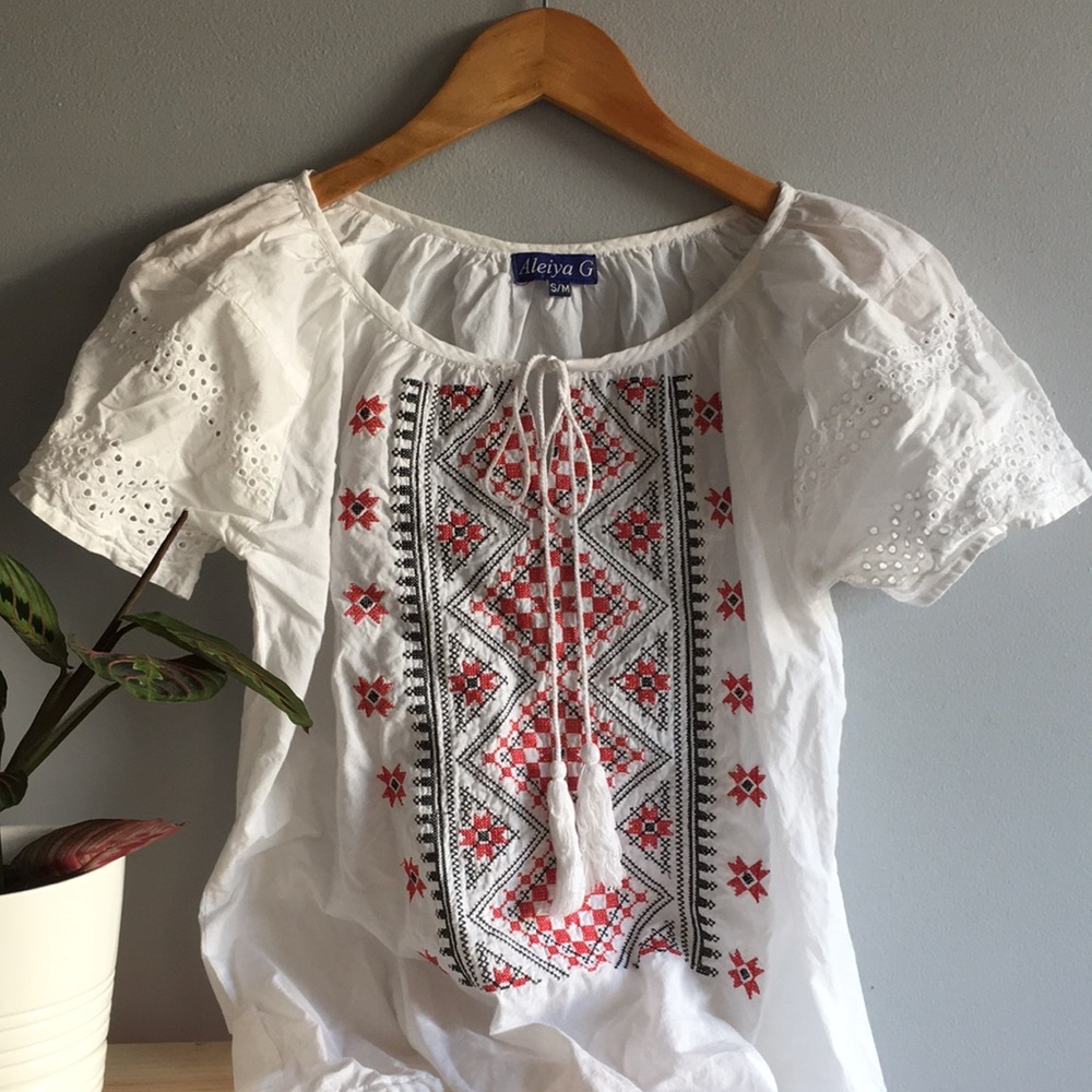 Embroidered Greek blouse